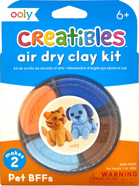 Creatibles Mini Air Dry Clay Kit - Pet BFFs