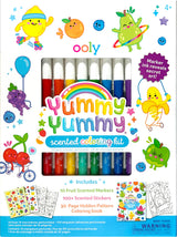 Yummy Yummy Scented Coloring Kit - Markers Stickers Coloring Book