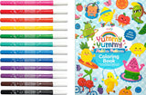 Yummy Yummy Scented Coloring Kit - Markers Stickers Coloring Book
