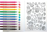 Yummy Yummy Scented Coloring Kit - Markers Stickers Coloring Book