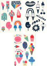 Tattoo-Palooza x Suzy Ultman: Temporary Tattoos Mini Pack - Ice Cream Party