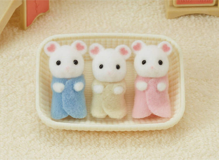 Marshmallow Mouse Triplets