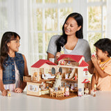 Calico Critters Red Roof Country Home -Secret Attic Playroom