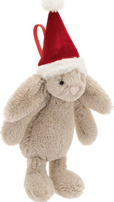 Bashful Christmas Bunny Decoration