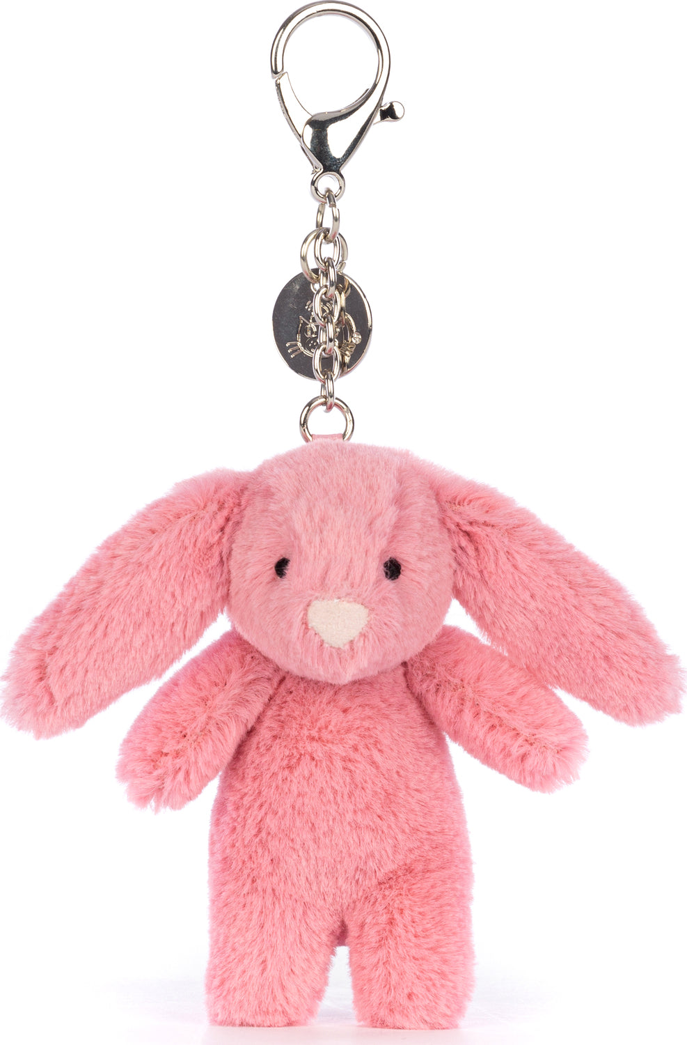 Bashful Bunny Pink Bag Charm