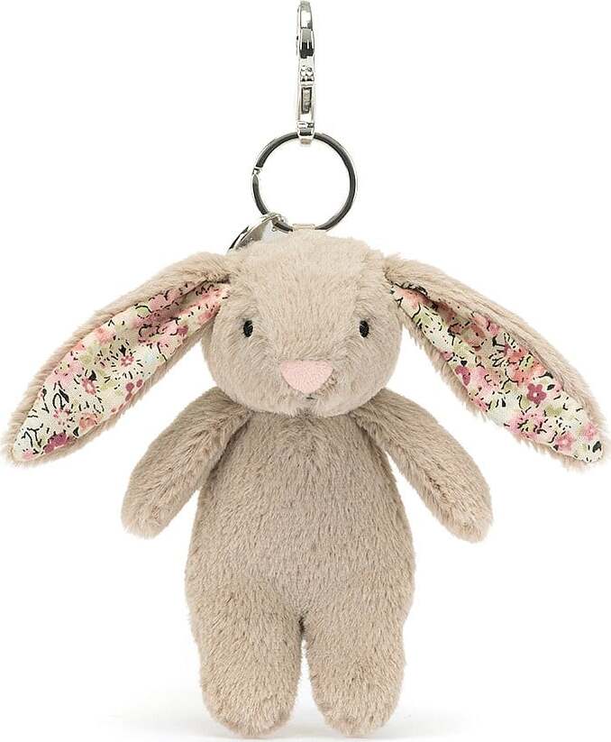 Blossom Beige Bunny Bag Charm