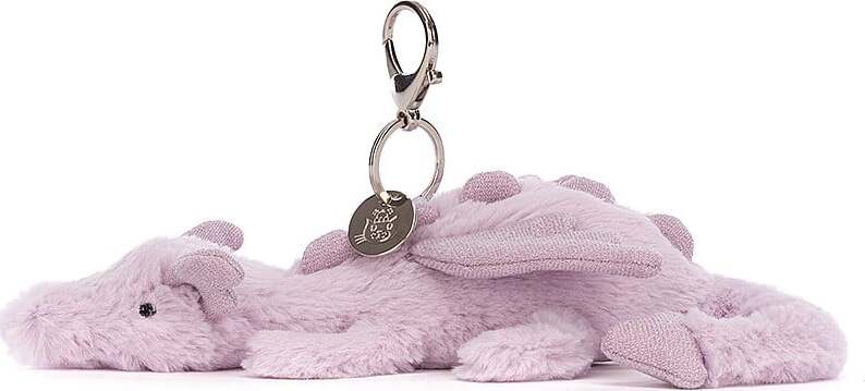 Lavender Dragon Bag Charm