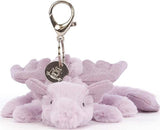 Lavender Dragon Bag Charm