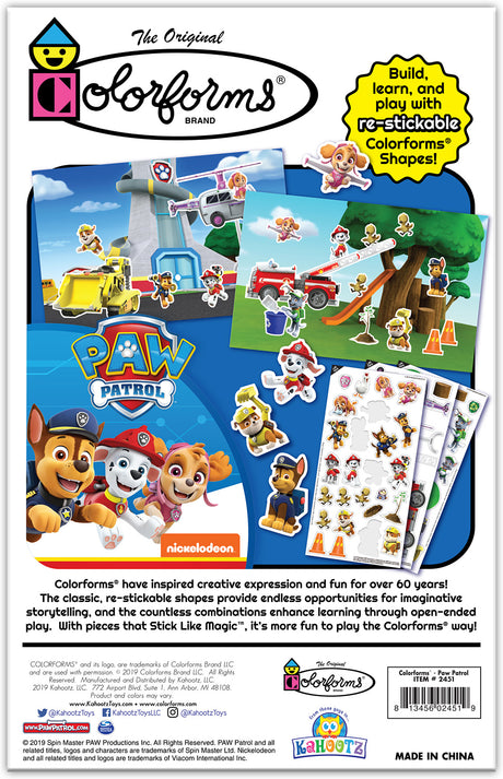 Colorforms Paw Patrol Play Set