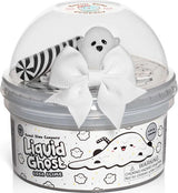 Liquid Ghost Boba Clear Signature Dome Slime