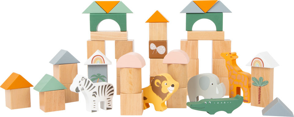 Wooden Building Blocks "Safari"