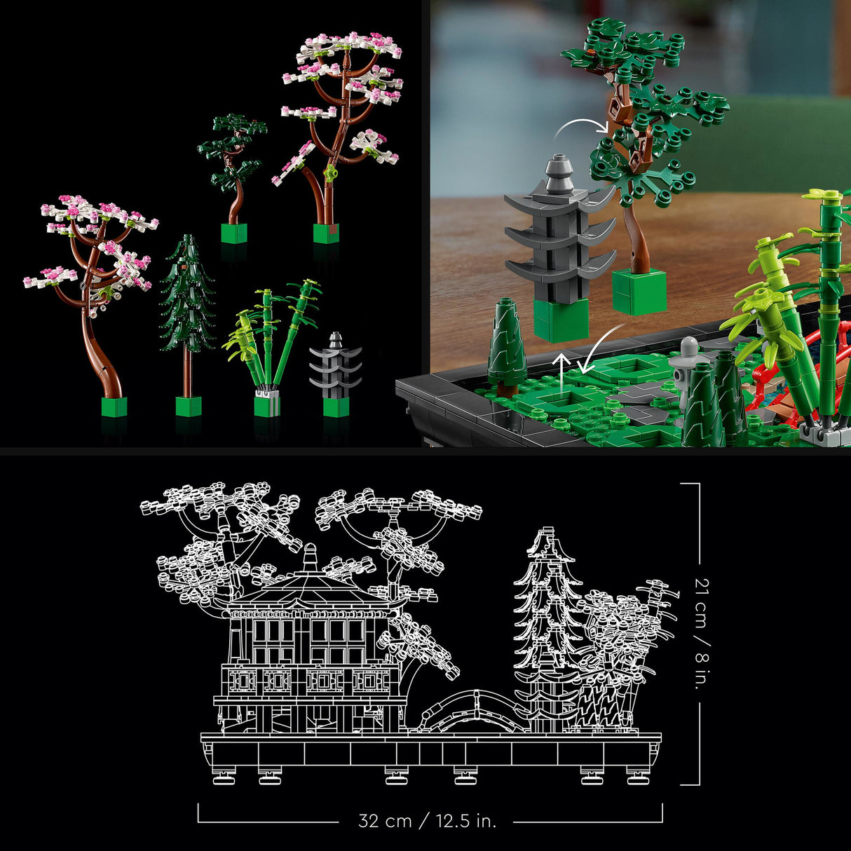 LEGO Icons Tranquil Garden Set for Adults