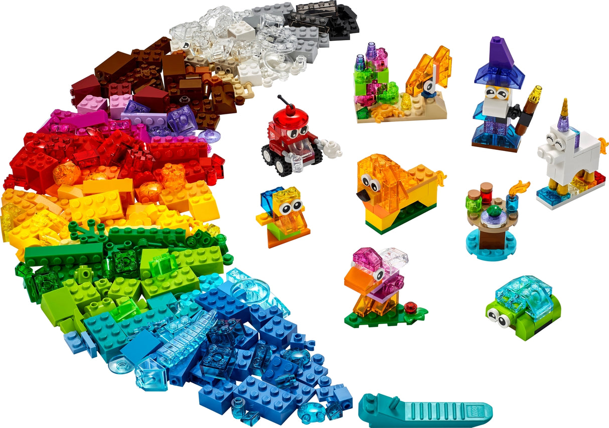 LEGO® Classic: Creative Transparent Bricks