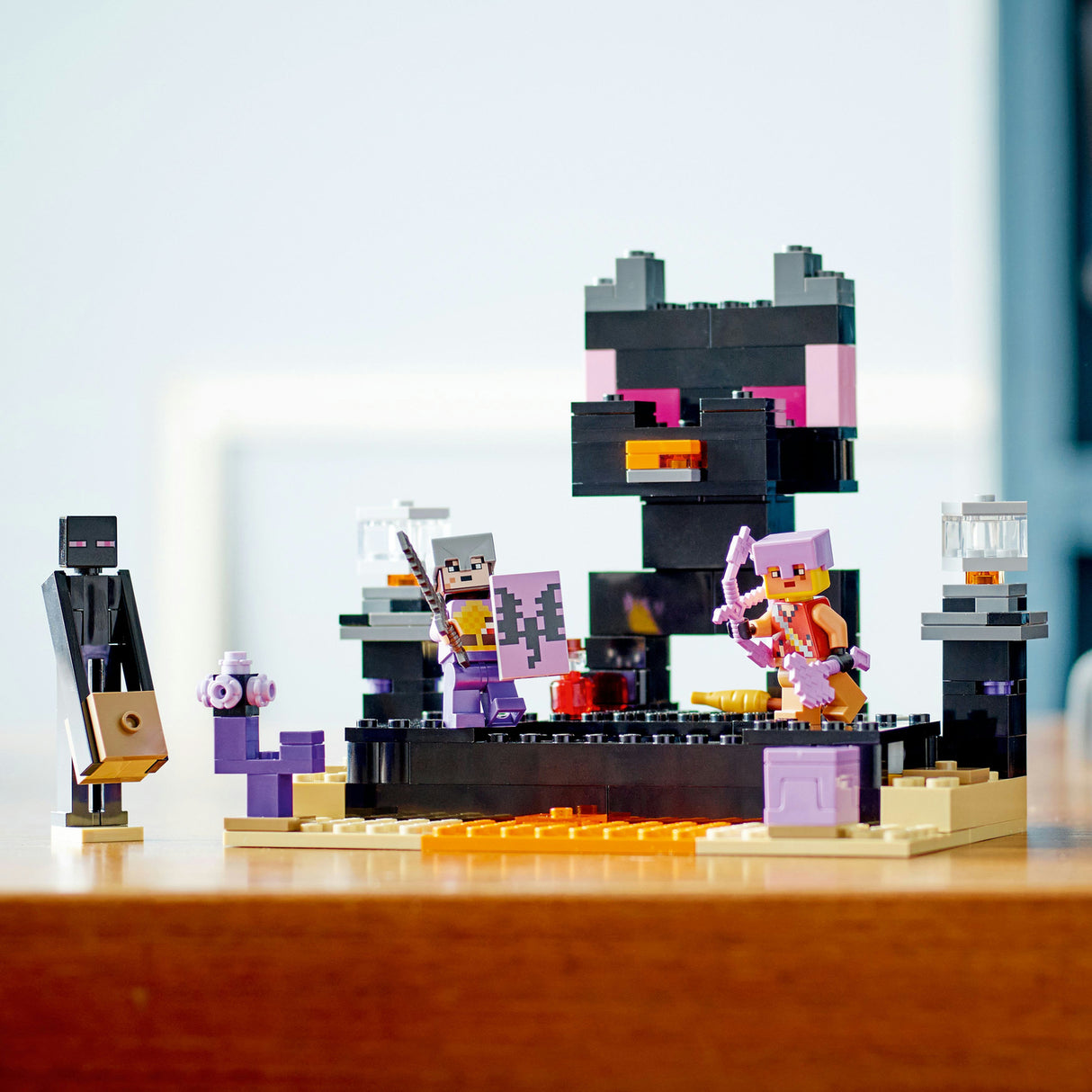 LEGO® Minecraft: The End Arena Battle Playset