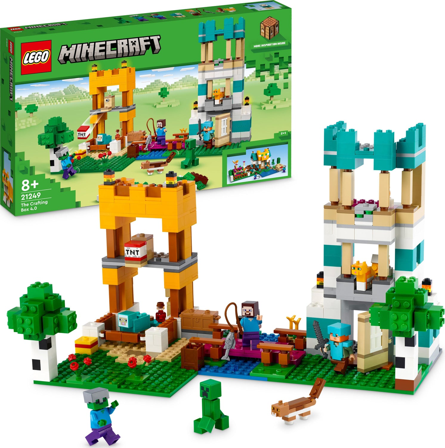 THE CRAFT 54° LEGO Minecraft The Crafting Box 4.0 2 in 1 Set – Dancing