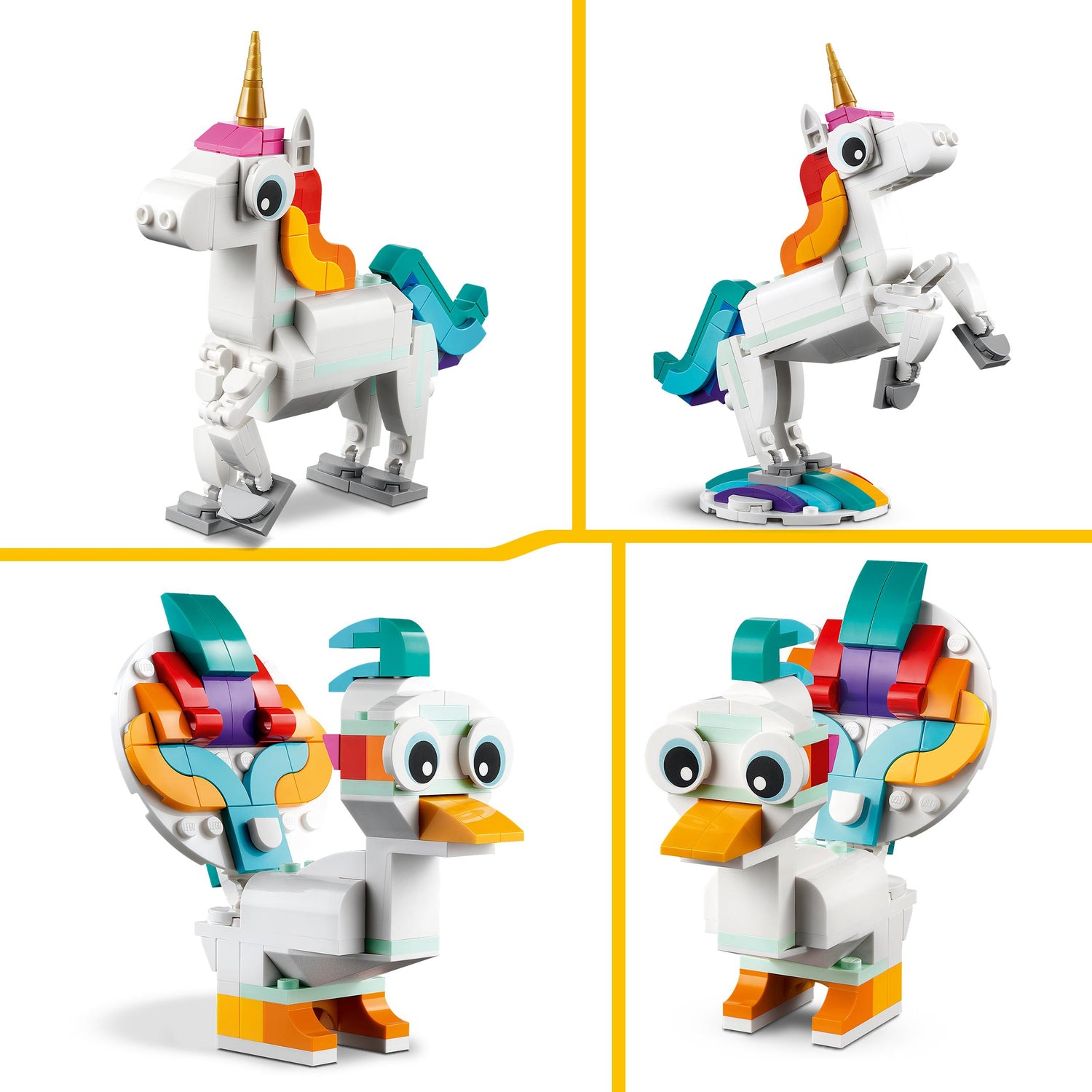 LEGO® Creator 3-in-1 Magical Unicorn Toy Set – Dancing Bear Toys