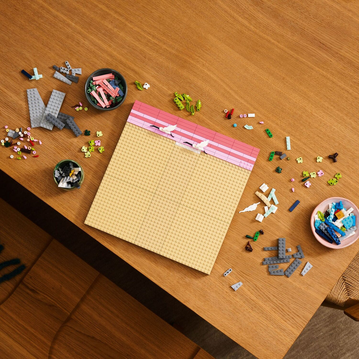 LEGO ART: Japanese Cherry Blossom Landscape