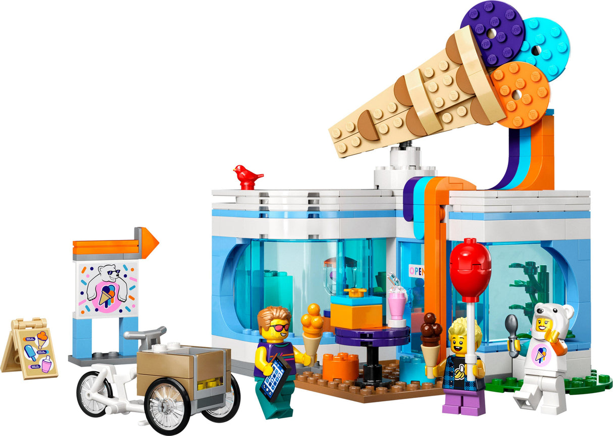 LEGO City Ice-Cream Shop Set with Toy Bike