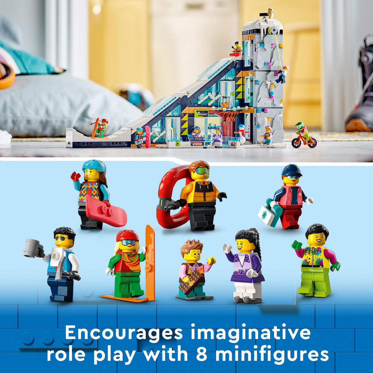 LEGO City Ski and Climbing Centre Sports Set