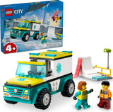 LEGO City Great Vehicles: Emergency Ambulance and Snowboarder