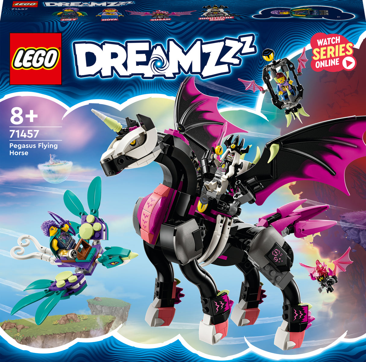 LEGO DREAMZzz Pegasus Flying Horse Toy 2 in 1