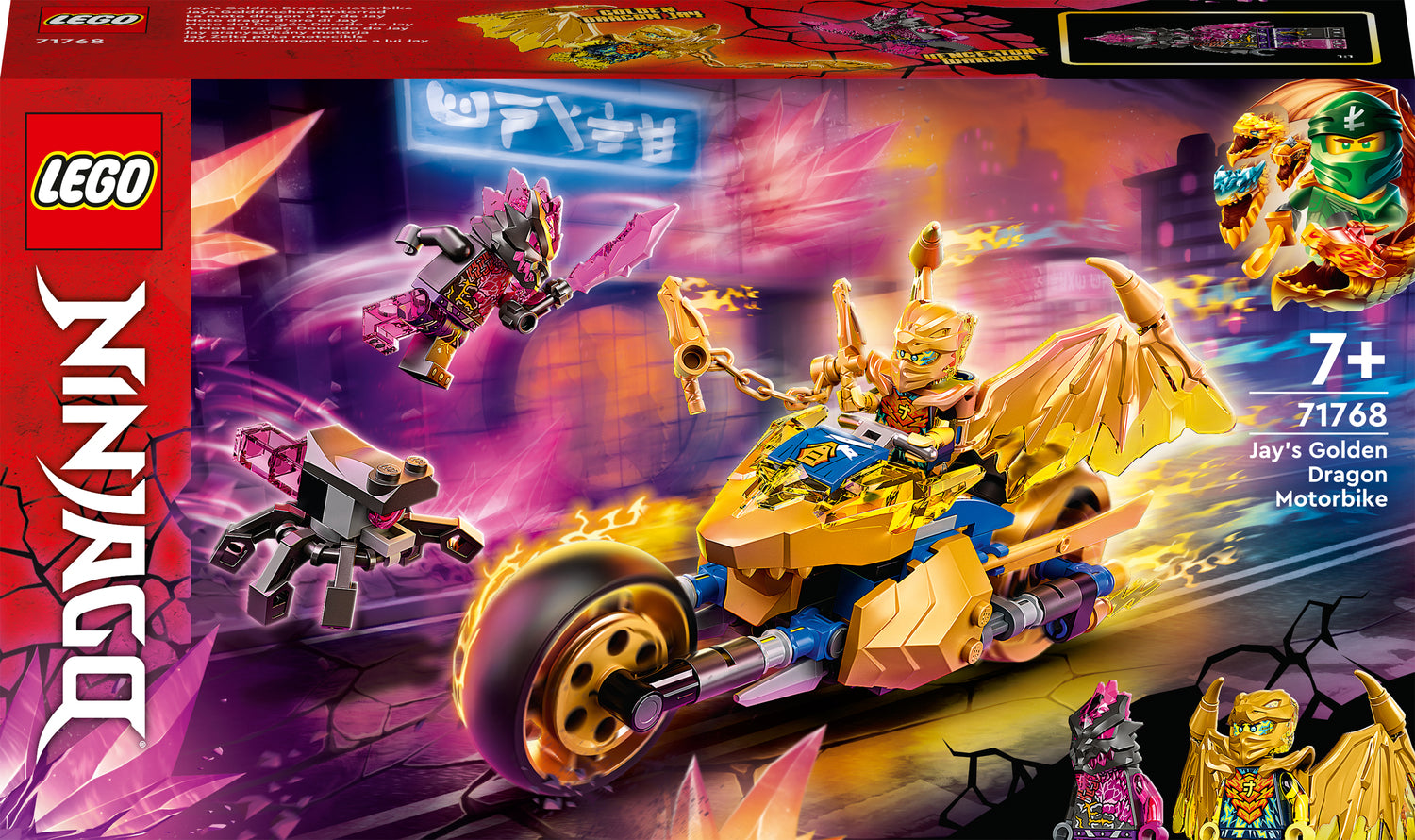 美品‼️DARTSLIVE  LEGO NINJAGO Jay's Golden Dragon Motorbike Set – Dancing