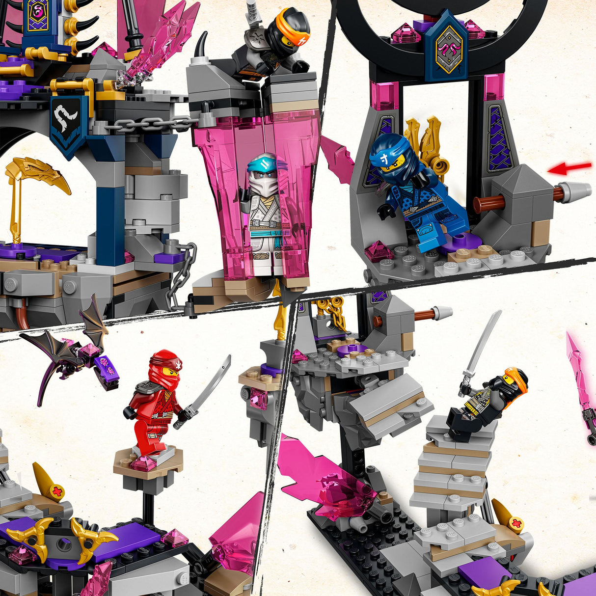 LEGO NINJAGO The Crystal King Temple Playset