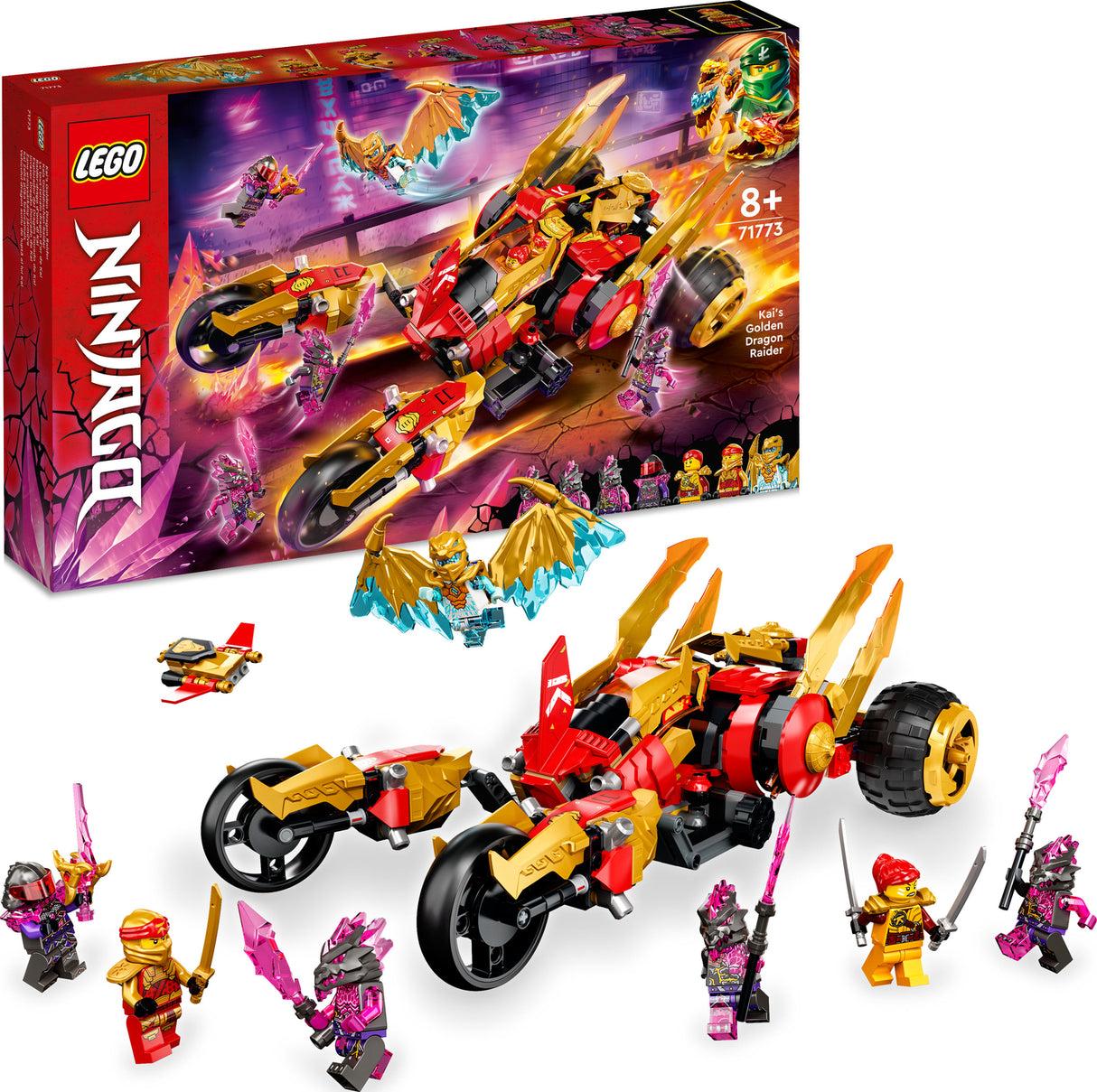 LEGO NINJAGO Kai's Golden Dragon Raider Set