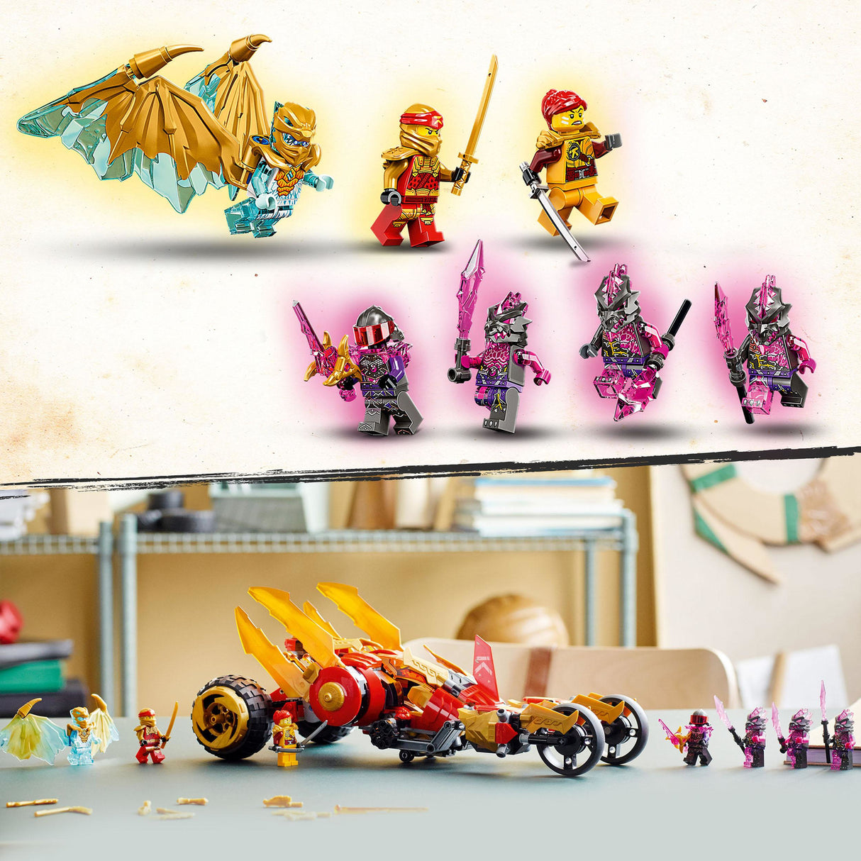 LEGO NINJAGO Kai's Golden Dragon Raider Set