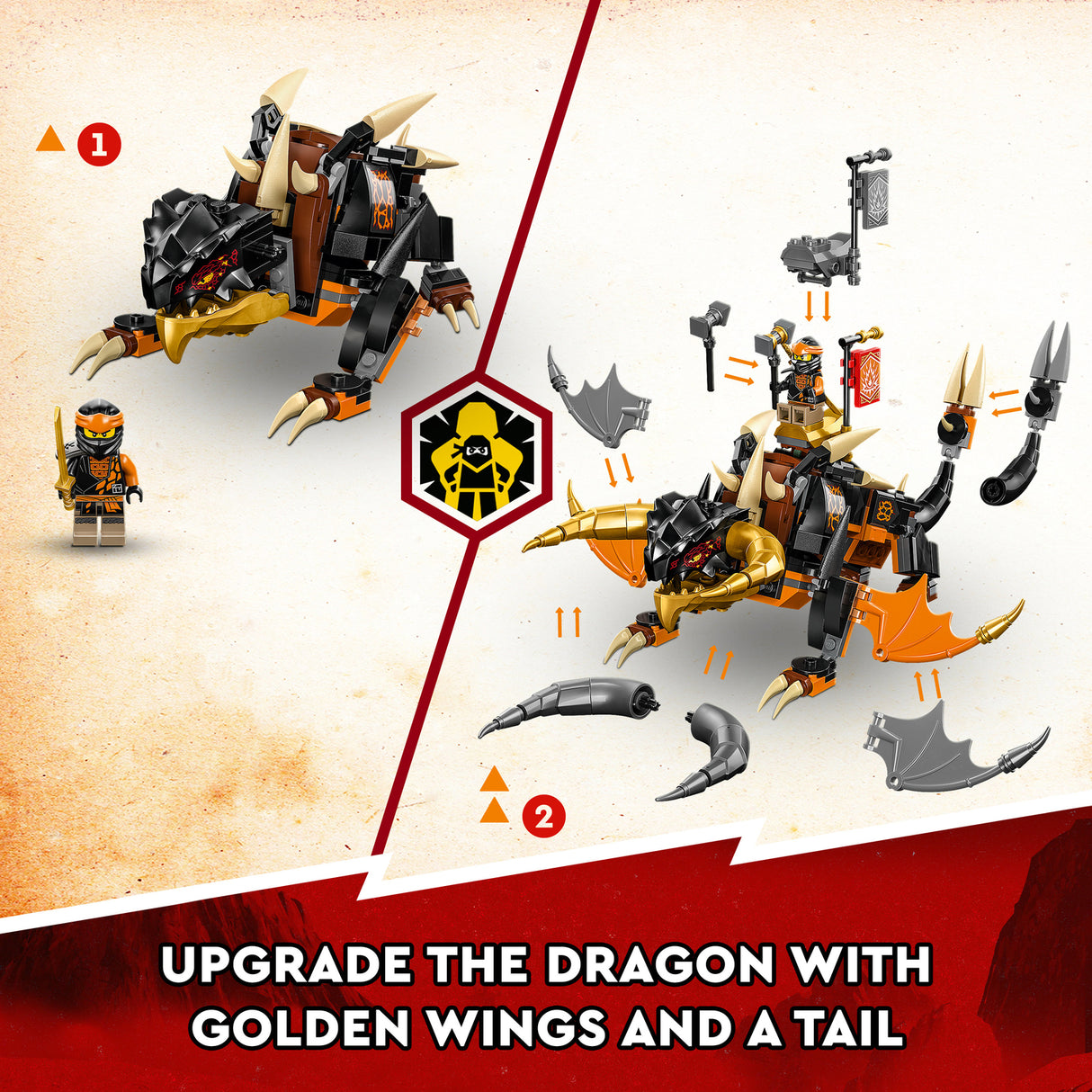 LEGO® NINJAGO: Cole’s Earth Dragon EVO