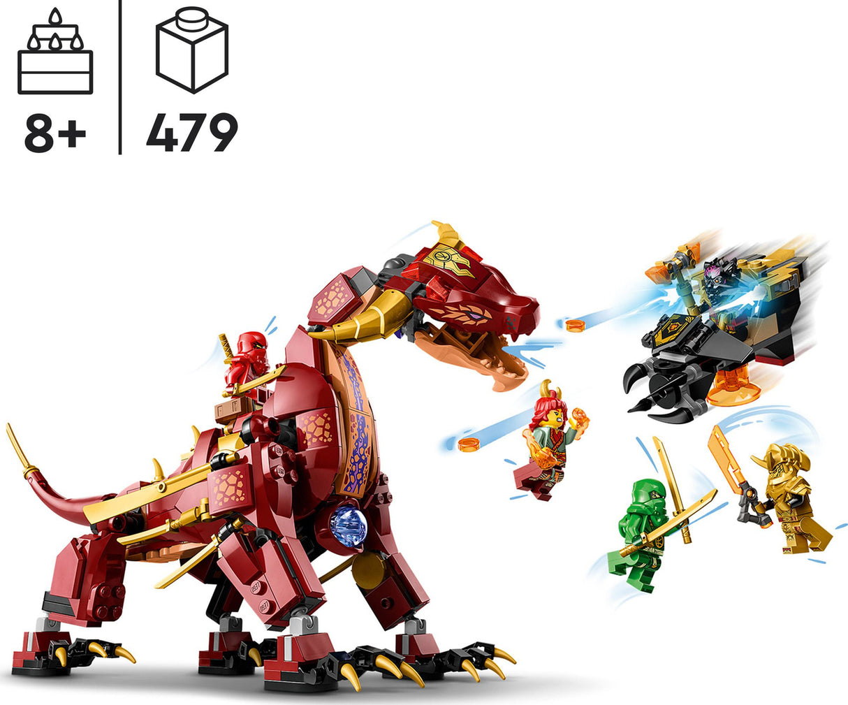 LEGO NINJAGO Heatwave Transforming Lava Dragon