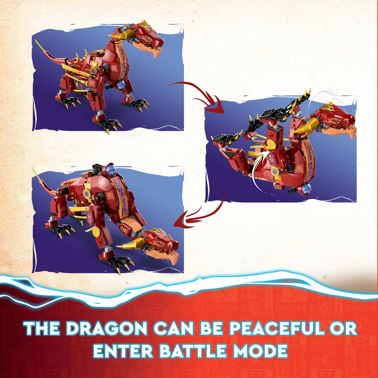 LEGO NINJAGO Heatwave Transforming Lava Dragon