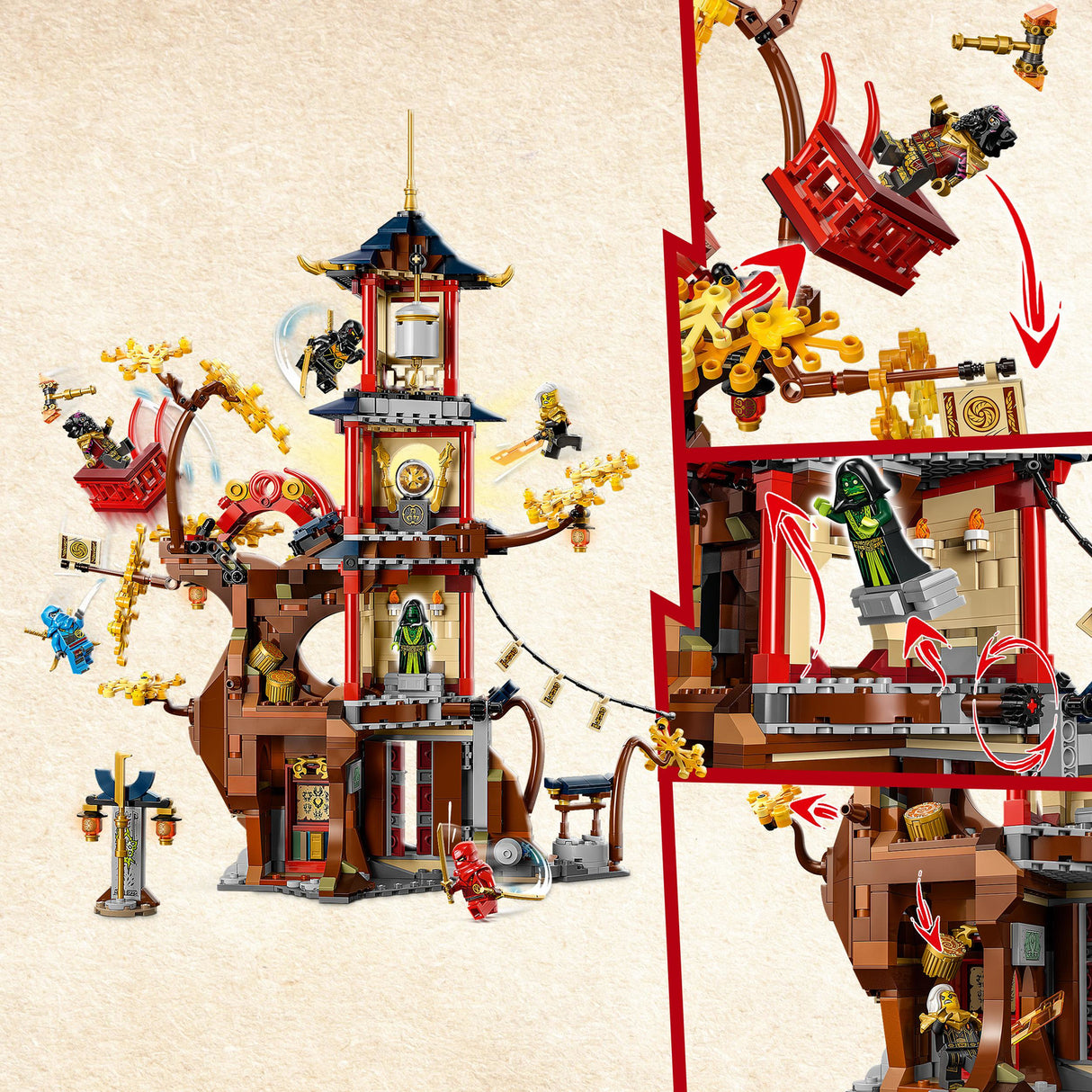 LEGO NINJAGO Temple of the Dragon Energy Cores