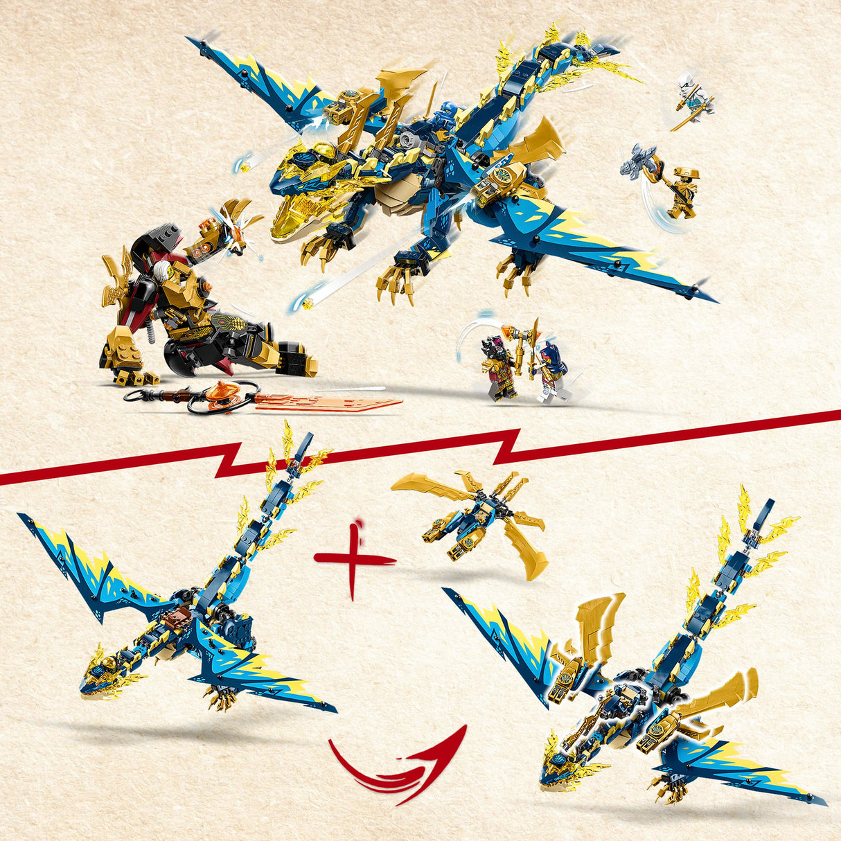 LEGO NINJAGO Elemental Dragon vs. The Empress Mech