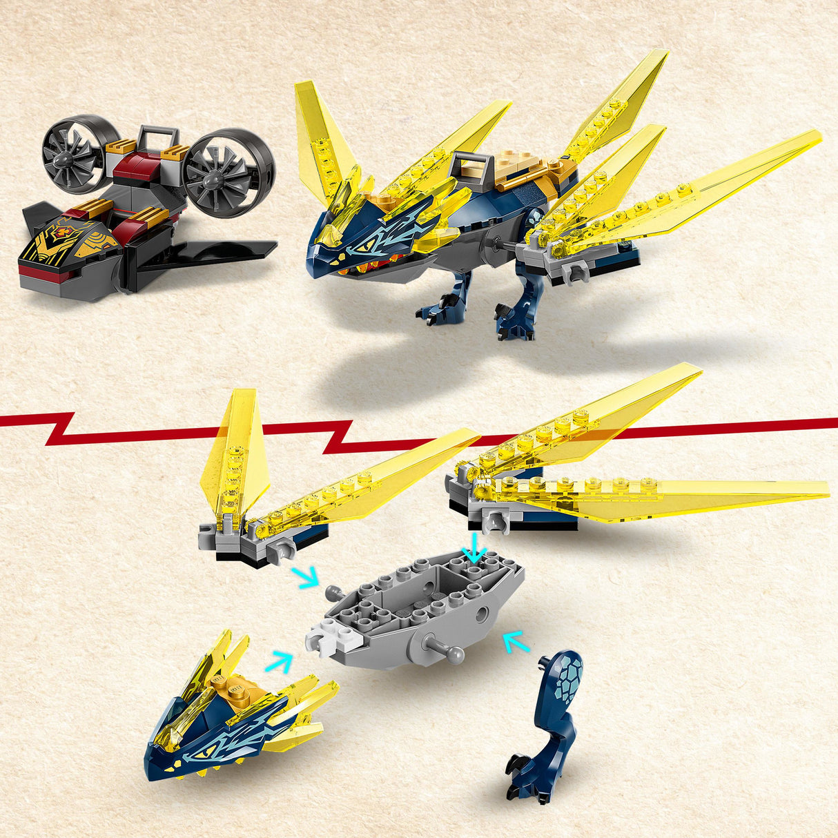 LEGO NINJAGO Nya and Arin's Baby Dragon Battle