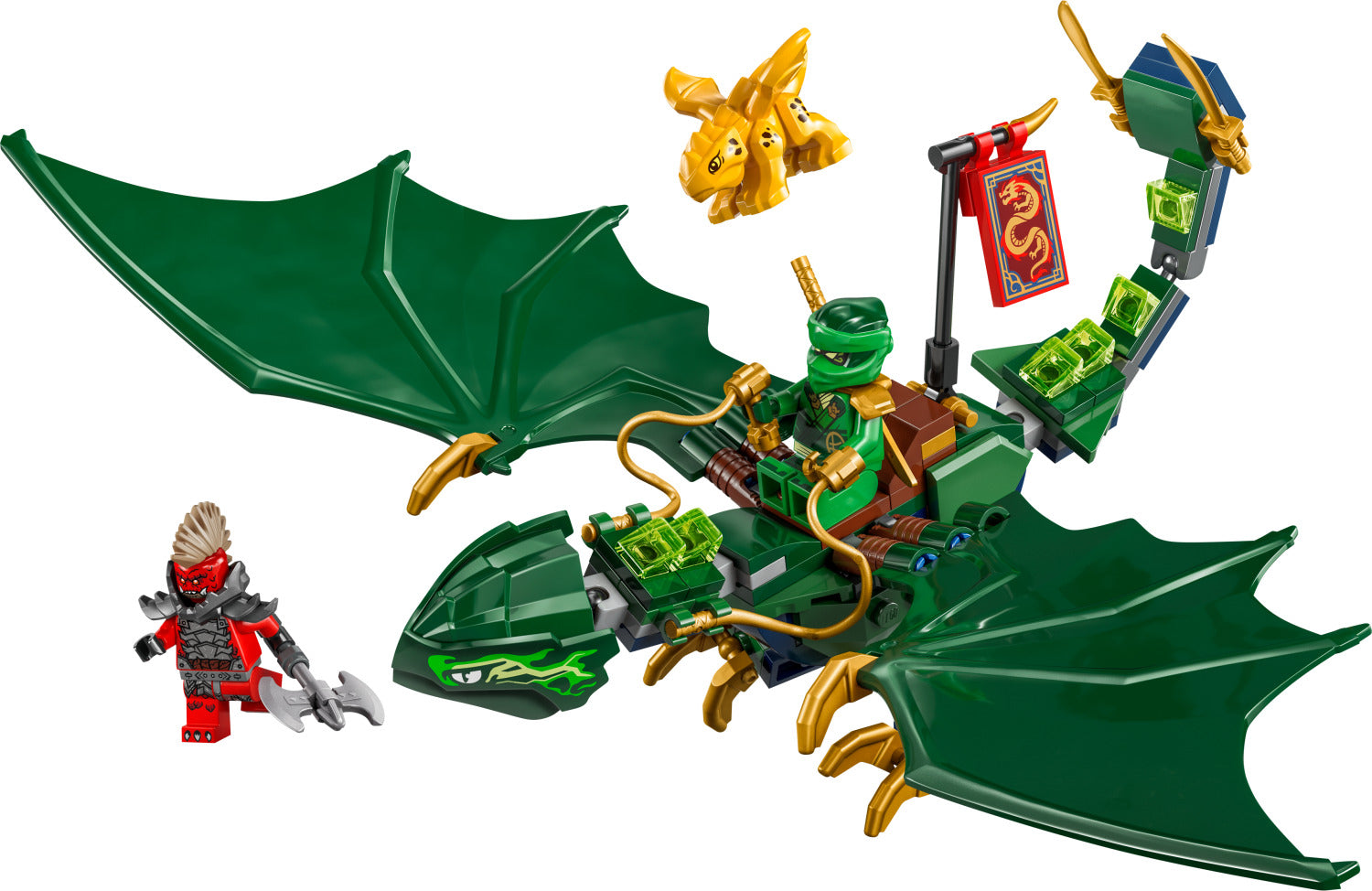 LEGO Ninjago: Lloyd's Green Forest Dragon – Dancing Bear Toys