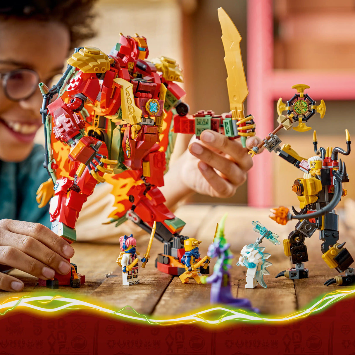 LEGO® NINJAGO® Wyldfyre's Transforming Dragon Mech