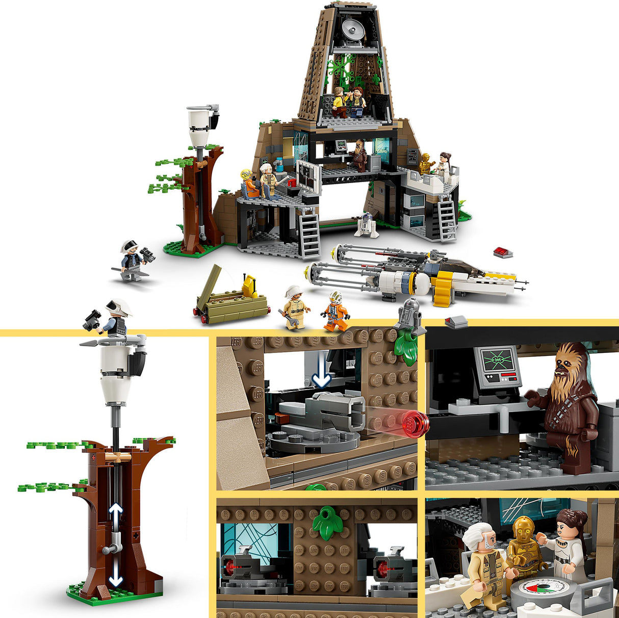 LEGO Star Wars Yavin 4 Rebel Base Building Toy