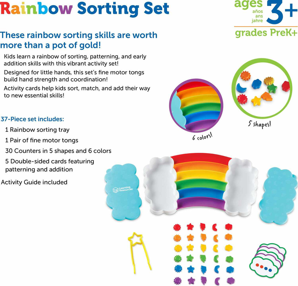 Rainbow Sorting Activity Set – Dancing Bear Toys