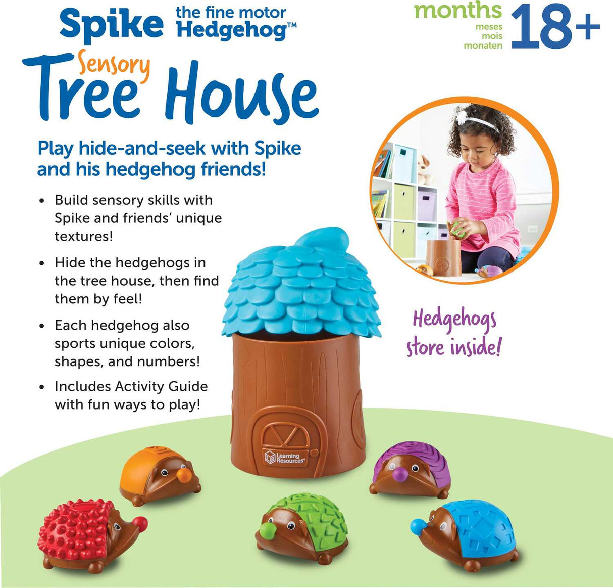 Spike The Fine Motor Hedgehog Sensory Tree House