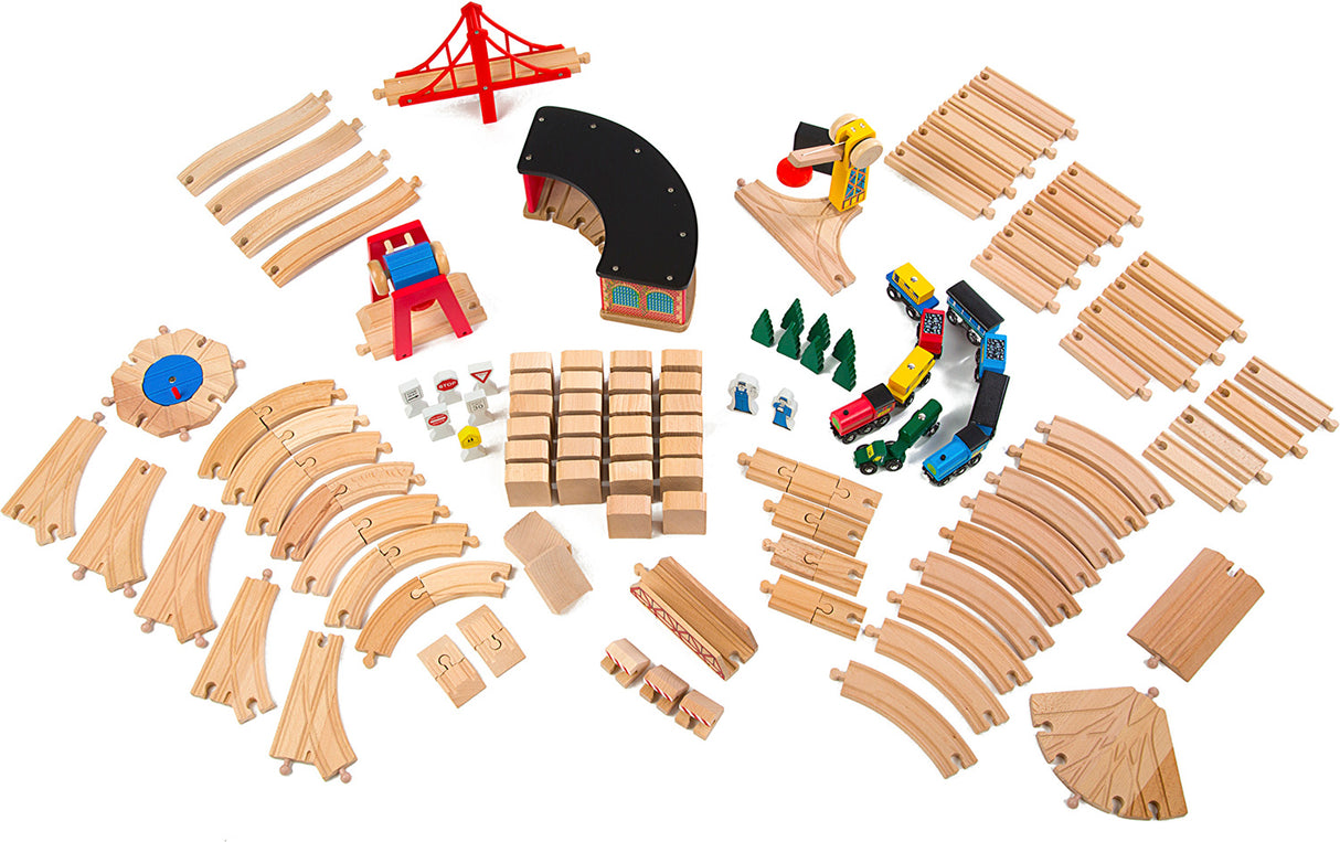 Wooden Railway Set