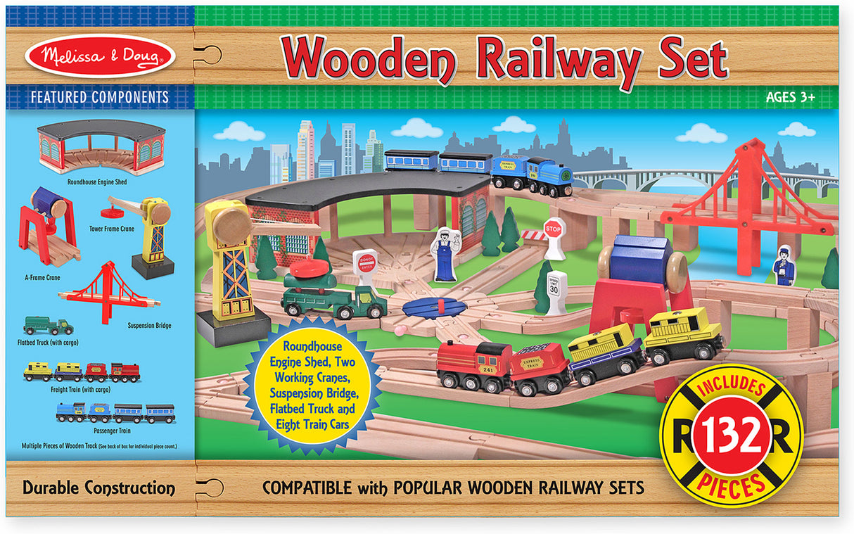 Wooden Railway Set