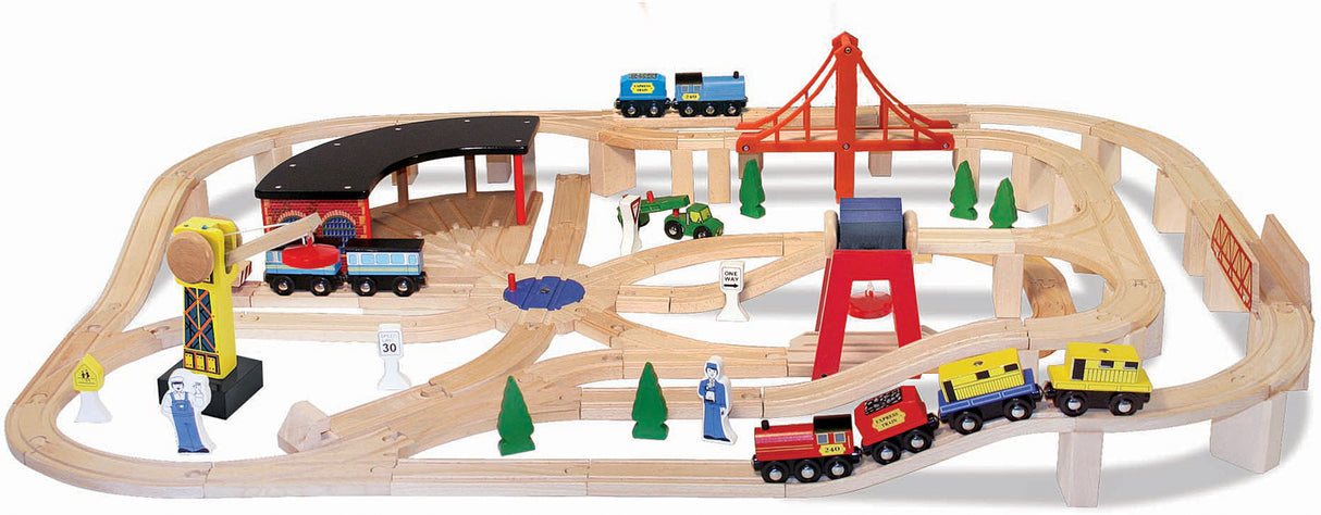 Wooden Railway Set