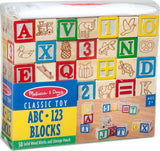 Wooden Abc/ 123 Blocks