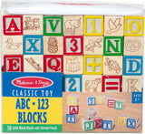 Wooden Abc/ 123 Blocks