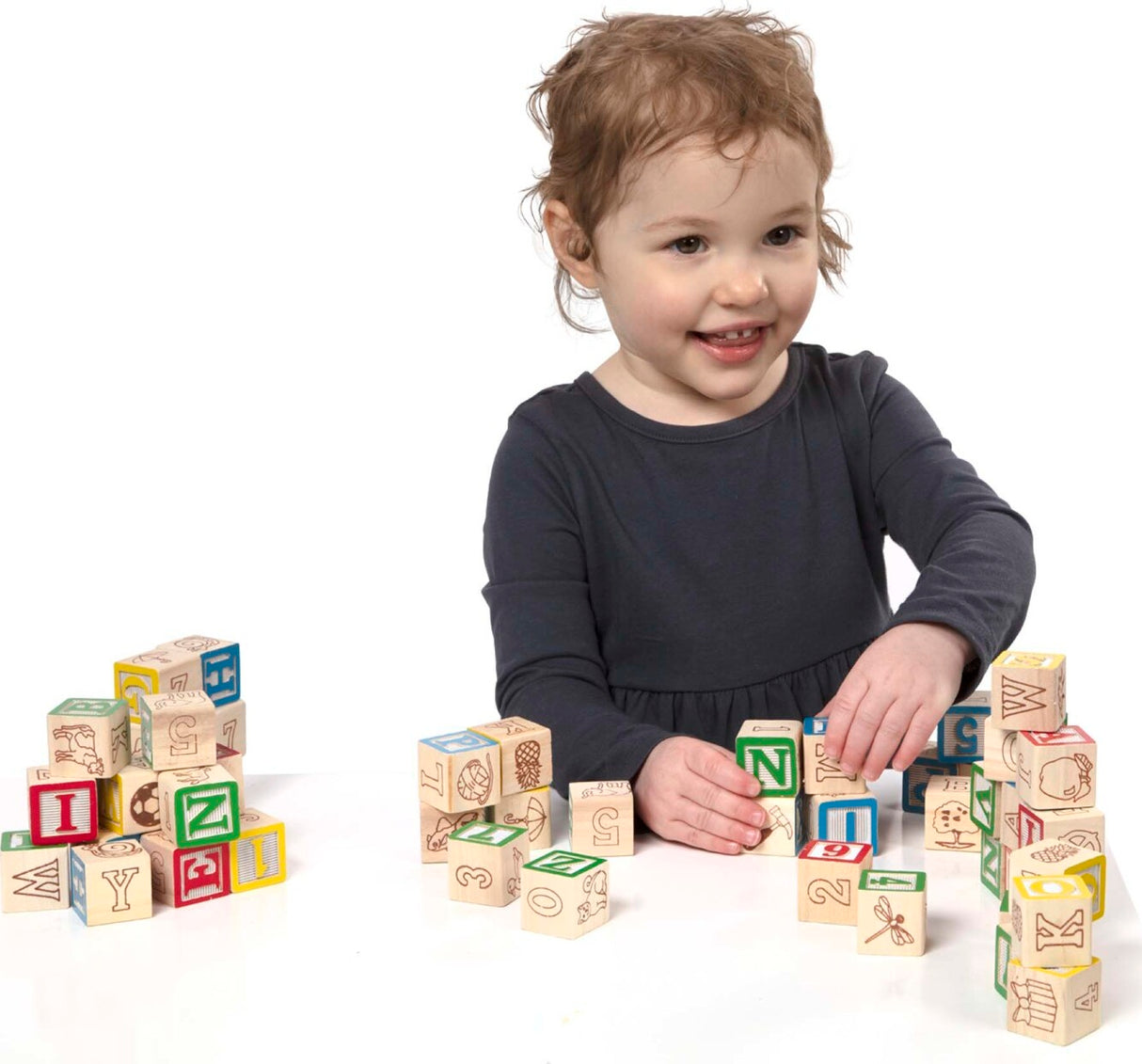 Wooden Abc/ 123 Blocks