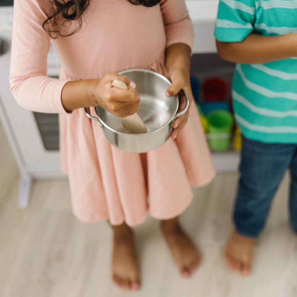 Let's Play House! Stainless Steel Pots & Pans Play Set