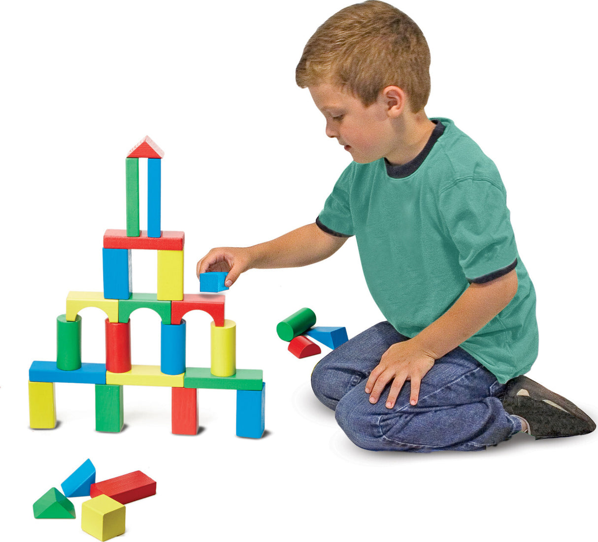 100 Piece Wood Blocks Set