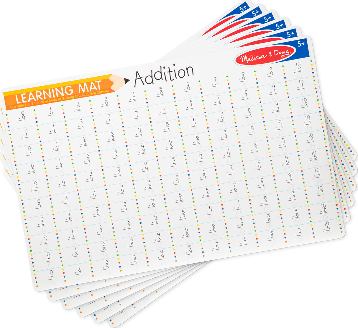 Addition Problems Learning Mat