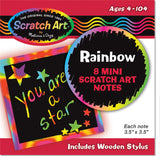 Rainbow Mini Scratch Art Notes